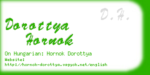 dorottya hornok business card